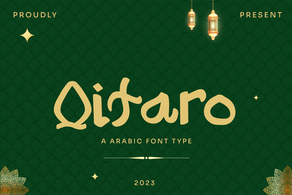 Qitaro - Simple Arabic Font, a Handwritten Font by Dhabee (Photo 1 of 6)