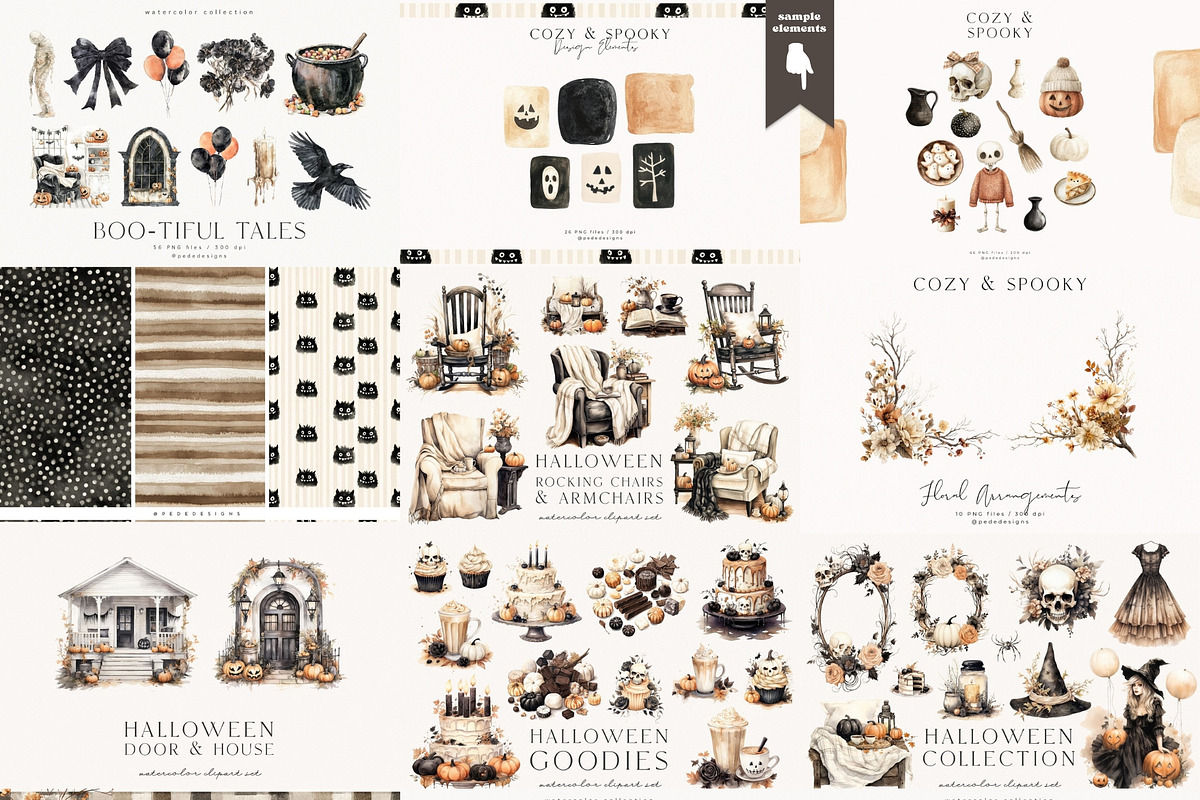 Halloween Mega Bundle 750+, a Seasonal Illustration by PeDe Designs (Photo 7 of 9)