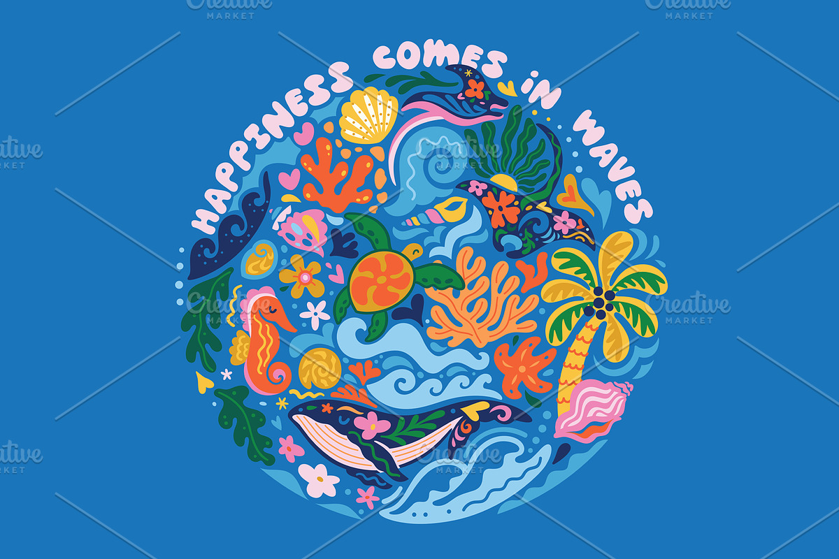 Warm Tides & Coral Stories, a Pattern Graphic by PenguinHouse (Photo 11 of 13)