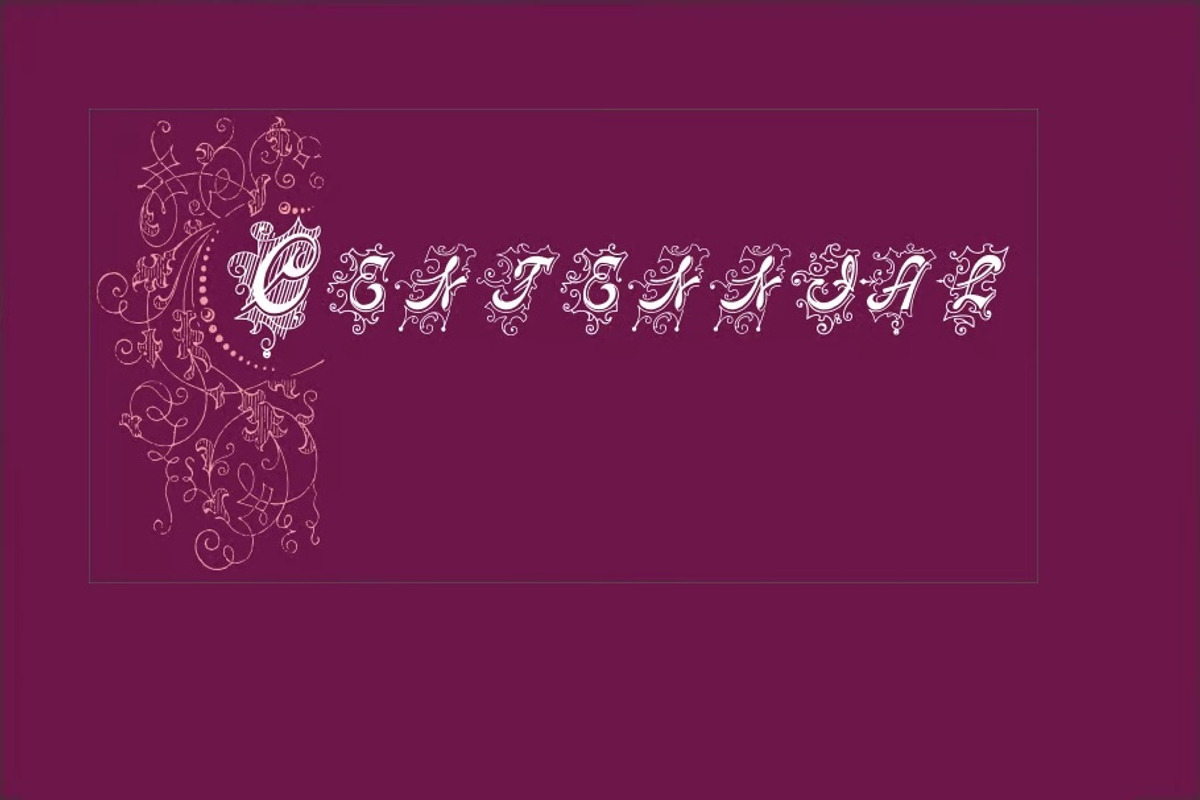 Centennial Script Fancy PACK, a Blackletter Font by Intellecta Design (Photo 2 of 5)