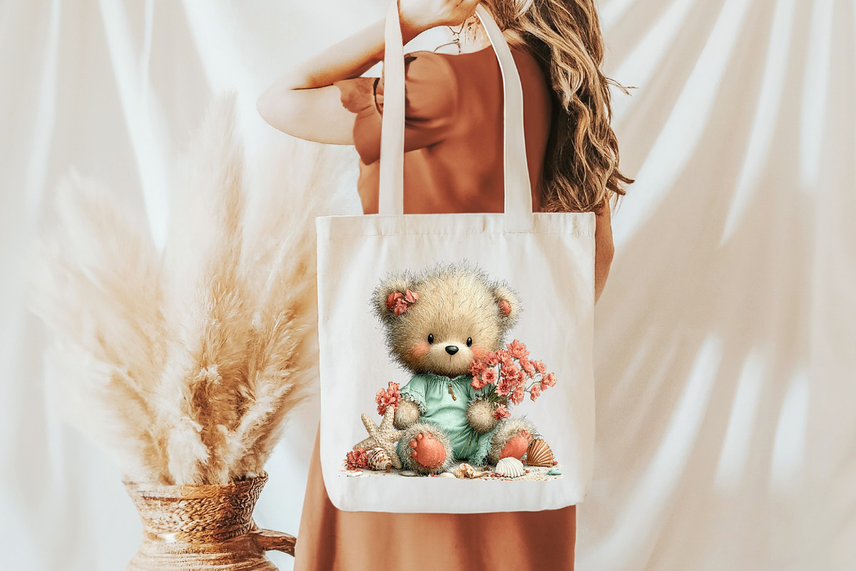 Whimsical Summer bear Clipart, an Illustration by Designworld (Photo 8 of 8)