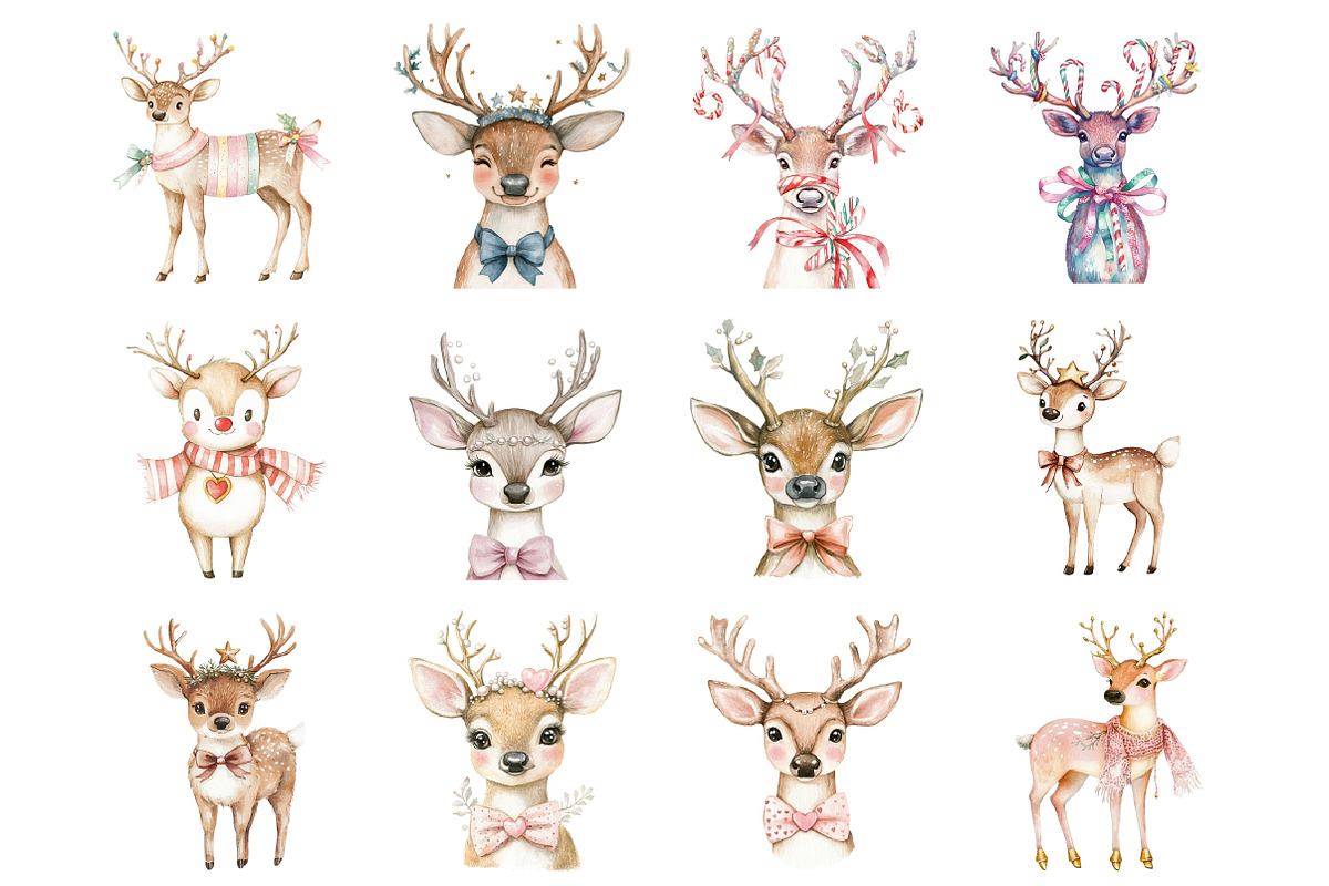 Quirky Christmas Reindeer, an Illustration by Design Market (Photo 3 of 3)