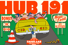 Hub 191 | Cheerful Font