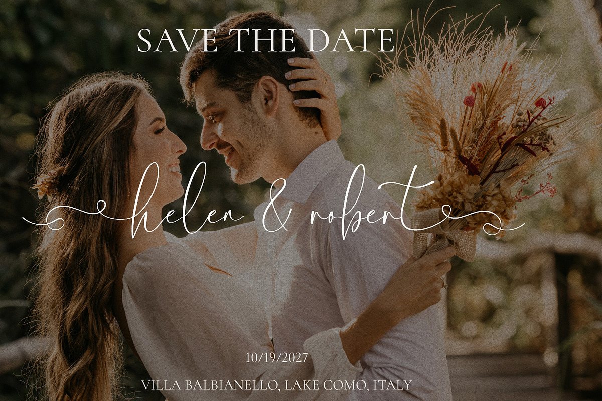 Rosalinda A Wedding Script Font, a Script Font by Prestige Artsy Studio (Photo 4 of 12)