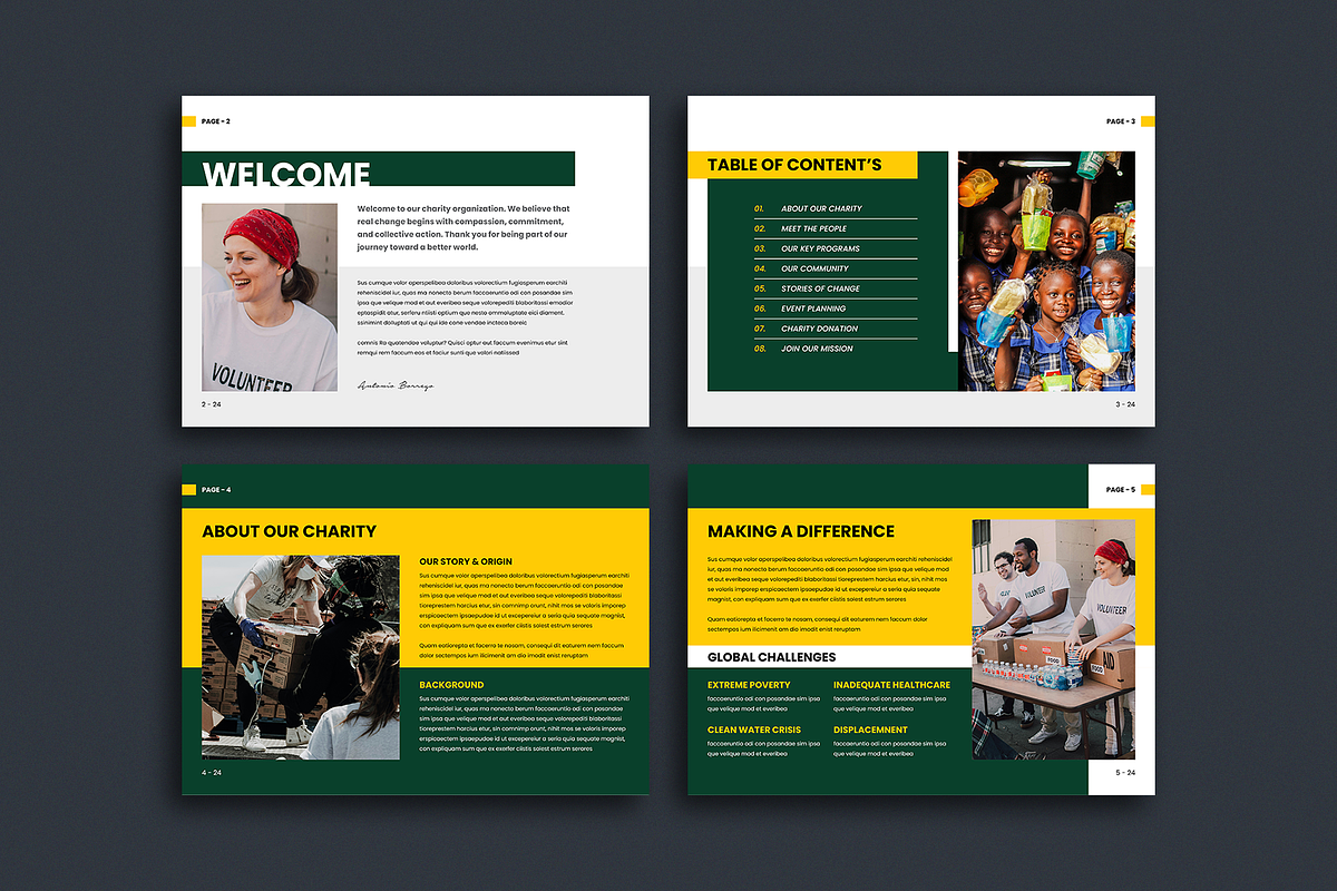 Charity Brochure | Canva, a Brochure Template by ArtisticLand (Photo 3 of 11)