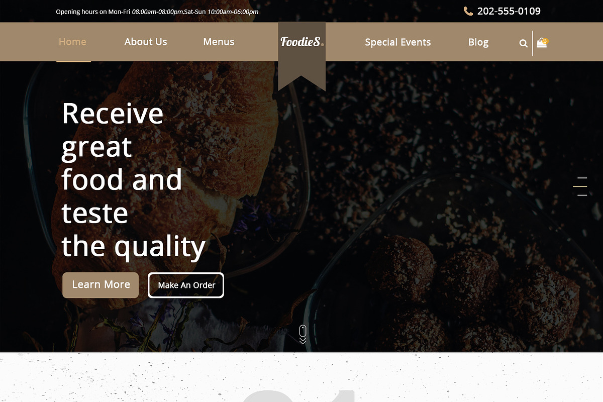 Foodies-Food&Restaurant PSD Template, a Websites & App Template by temRam (Photo 5 of 33)