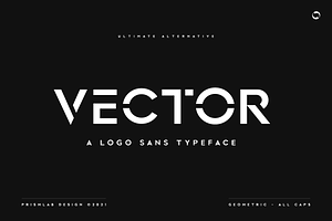 Vector A Logo Sans Typeface