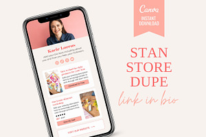 Stan Link In Bio Canva Template