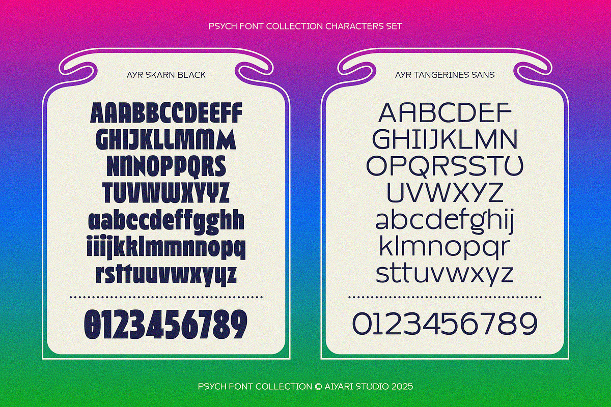 Psych Font Collections, a Symbol Font by Aiyari (Photo 3 of 18)