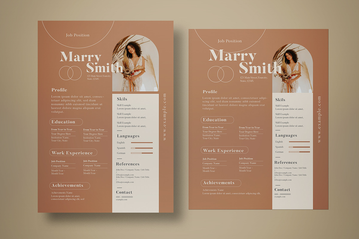 Aesthetic Resume, a Resume Template by graphicook (Photo 2 of 3)