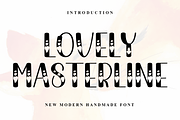 Lovely Masterline, a Serif Font by FreshTypeINK (Thumbnail 1 of 8)