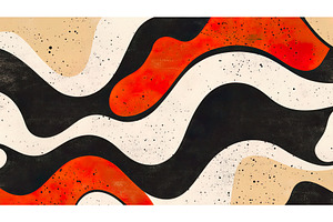 Abstract wavy pattern with bold, an Illustration by Lermont51