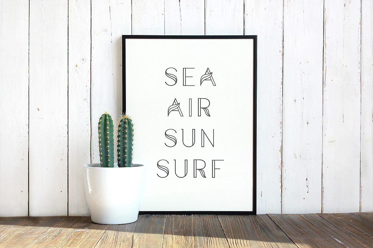 Aquarius – A Tropical Font Family, a Sans Serif Font by GraphicsByKassy (Photo 13 of 19)