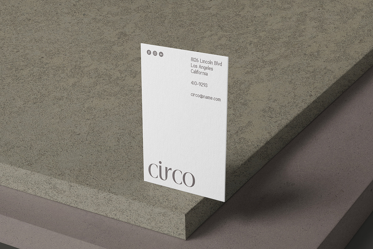 Vertical Business Card Mockup, a Product Mockup by GfxFoundry (Photo 3 of 9)
