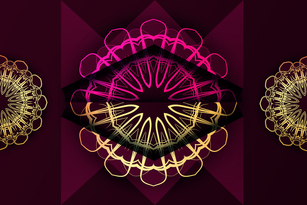 Mandala Ornamental Geometry Bundle, a Background Graphic by NJ Himel (Photo 50 of 92)