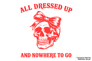 Skull with Bow PNG, Halloween PNG, a Graphic by Clipart Bloom (Thumbnail 1 of 2)