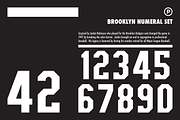 Brooklyn Numeral Set, a Sans Serif Font by Port Design Company (Thumbnail 1 of 7)