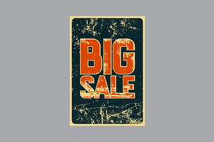 Big Sale Vintage Grunge Posters.