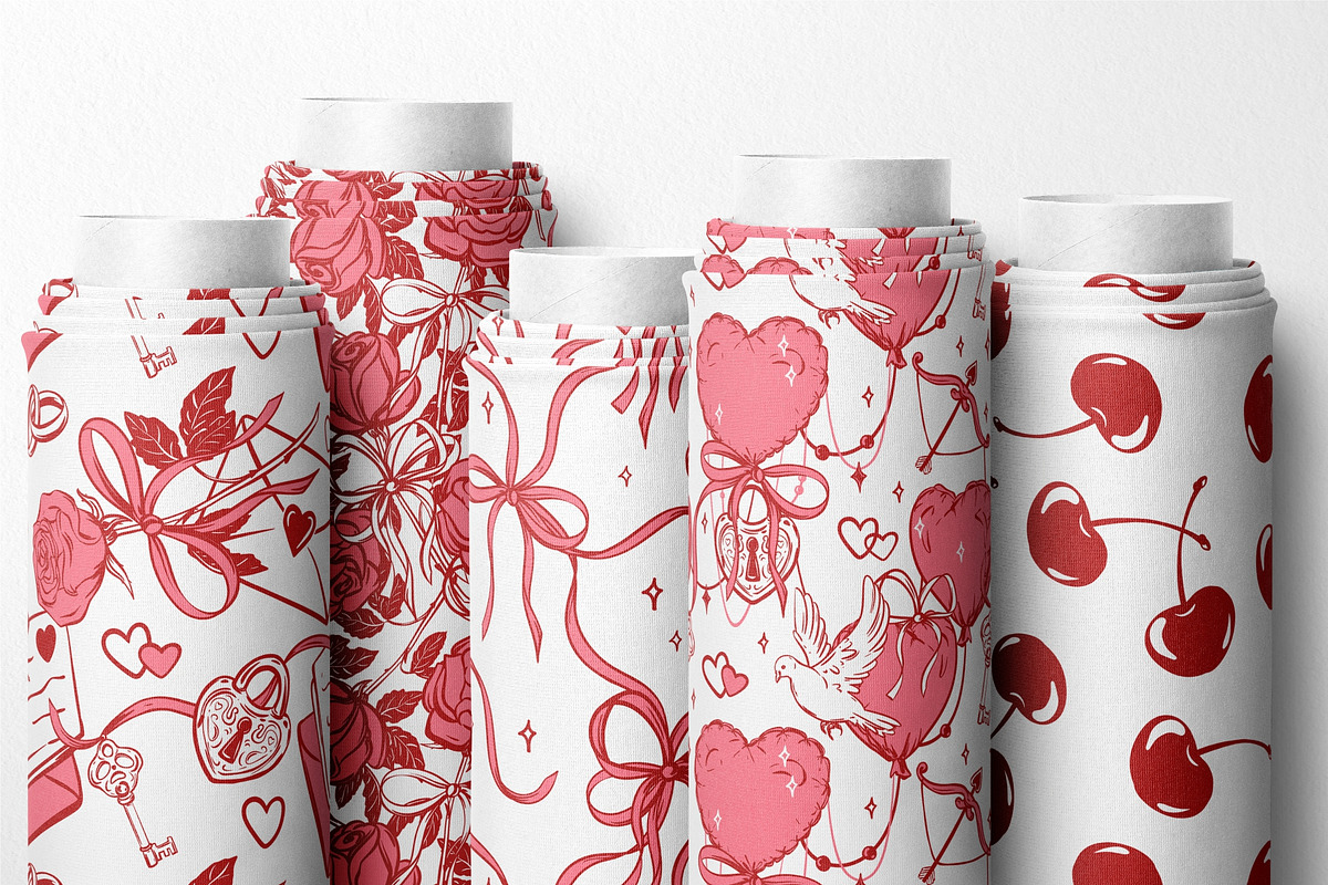 Love Coquette style. Vector clip art, a Decorative Illustration by Tata Pilip (Photo 20 of 23)