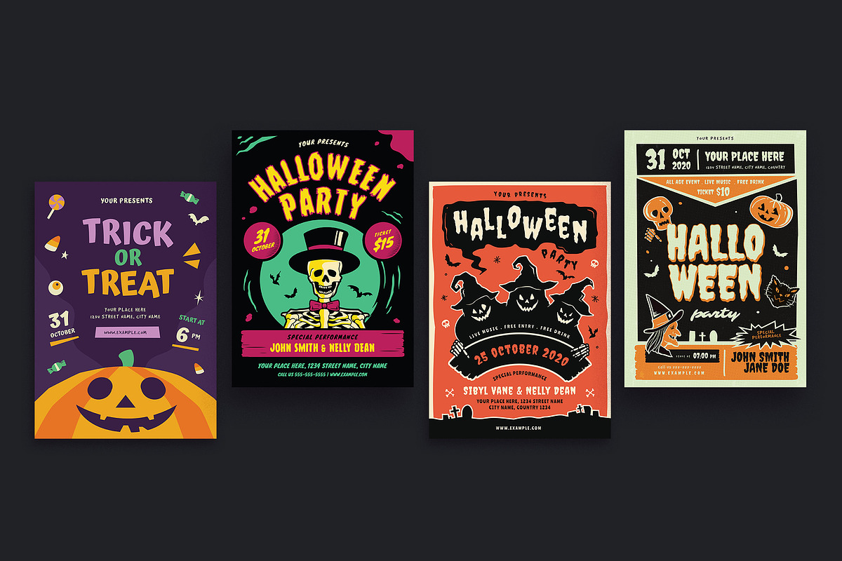 20 Halloween Flyer Bundle, a Flyer Template by VectorVactory (Photo 6 of 9)