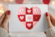 Latch Hook Patchwork Valentine Heart, an Illustration by DreamPrint404 (Thumbnail 8 of 8)