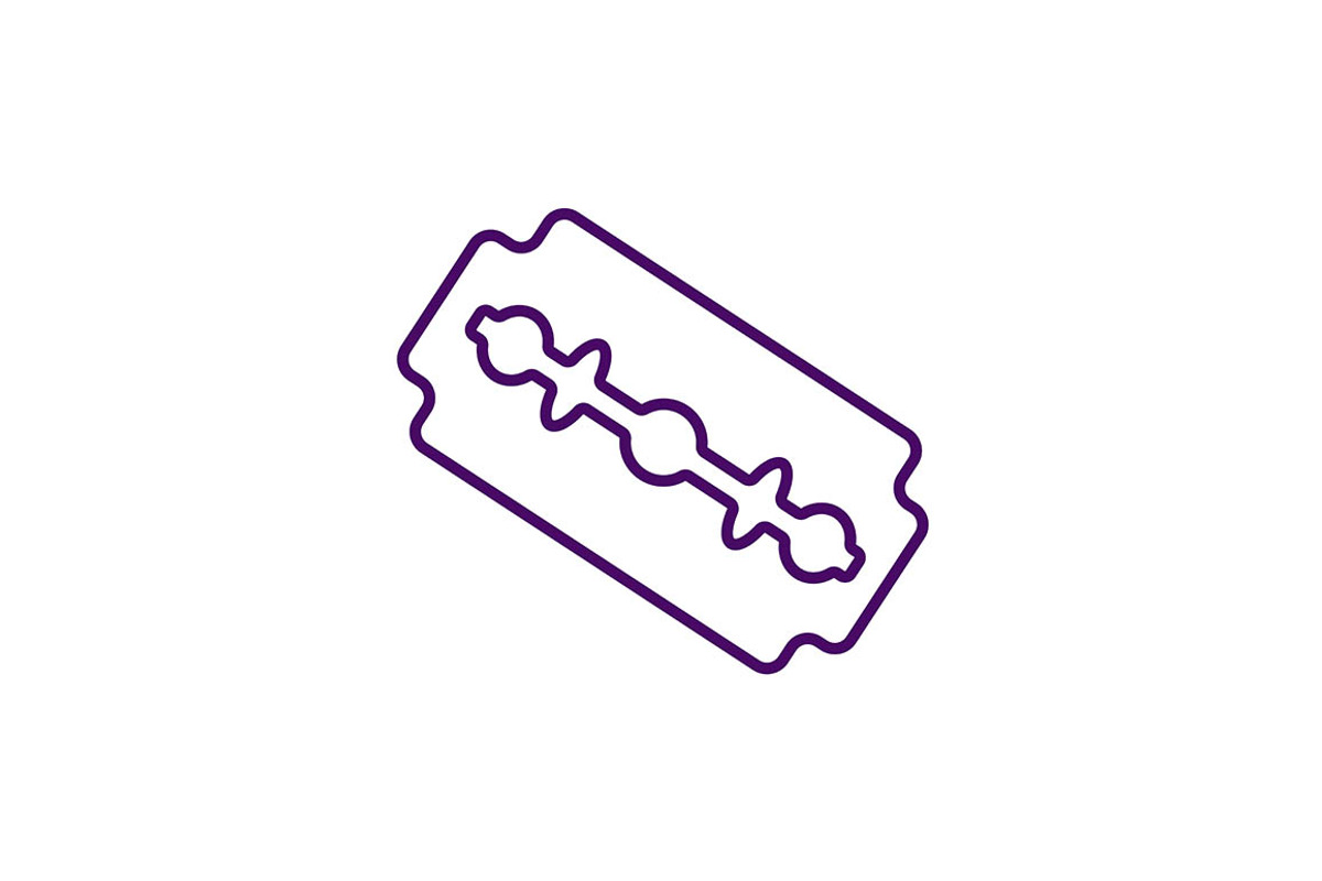 Razor blade RGB color icon, an Outline Icon by IMG visuals icons