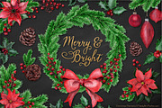 Watercolor Christmas Collection, an Illustration by Amanda Ilkov (Thumbnail 2 of 4)