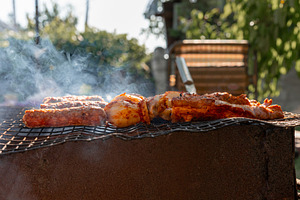 Grilled Meat on Outdoor Barbecue, a Food & Drink Photo by Ales Munt