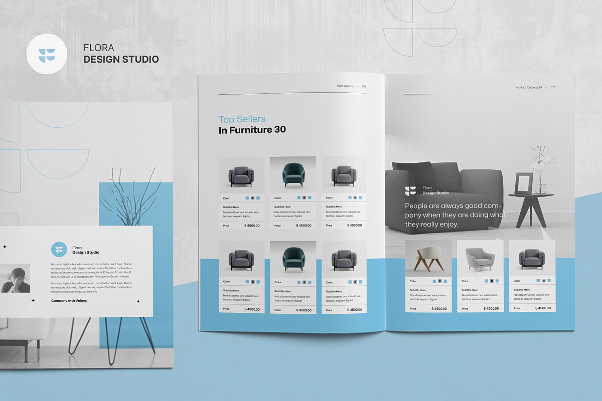 FLORA | Product Catalog Template, a Brochure Template by KreateTribe (Photo 6 of 10)