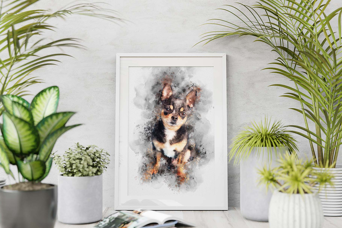 Dog Watercolor Painting, an Action Add-On by MRI STUDIO (Photo 11 of 18)