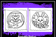 Adorable Cute Halloween Kids Color, an Animal Illustration by Printable Design Store (Thumbnail 7 of 9)