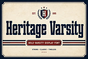 Heritage Varsity, a Script Font by Wow Magic (Thumbnail 1 of 4)