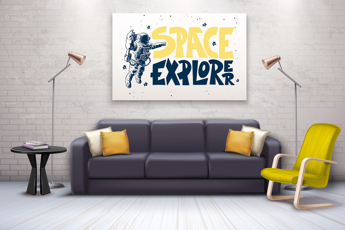 Space sketches and posters set, a Technology Illustration by Akimo Mia (Photo 8 of 11)