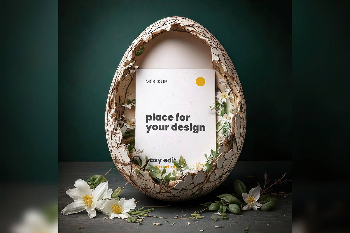 Easter Eggs Mockups, a Product Mockup by Luuqas Design (Photo 5 of 10)