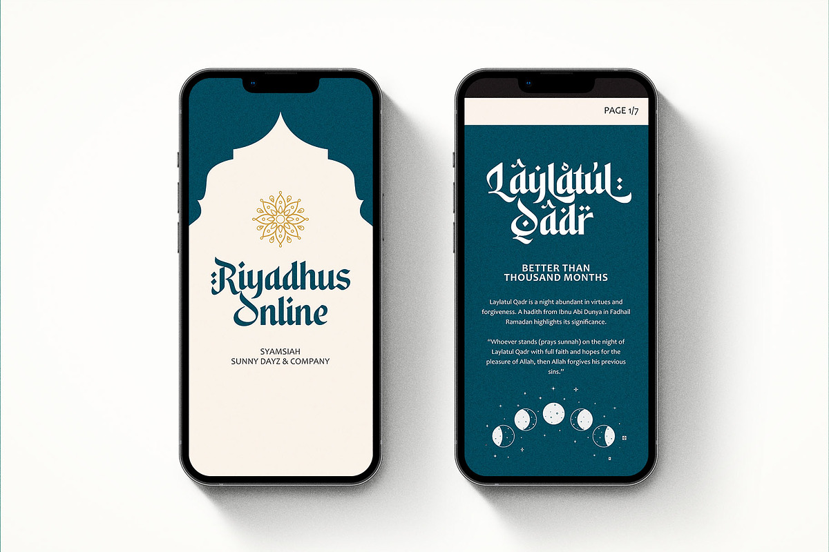 50% Syamsiah Arabic Font, a Script Font by Four Lines Std. (Photo 8 of 11)