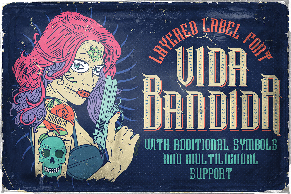Vida Bandida, a Symbol Font by VozzyStock (Photo 1 of 6)
