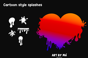 Splash Brushes Stamps For Procreate