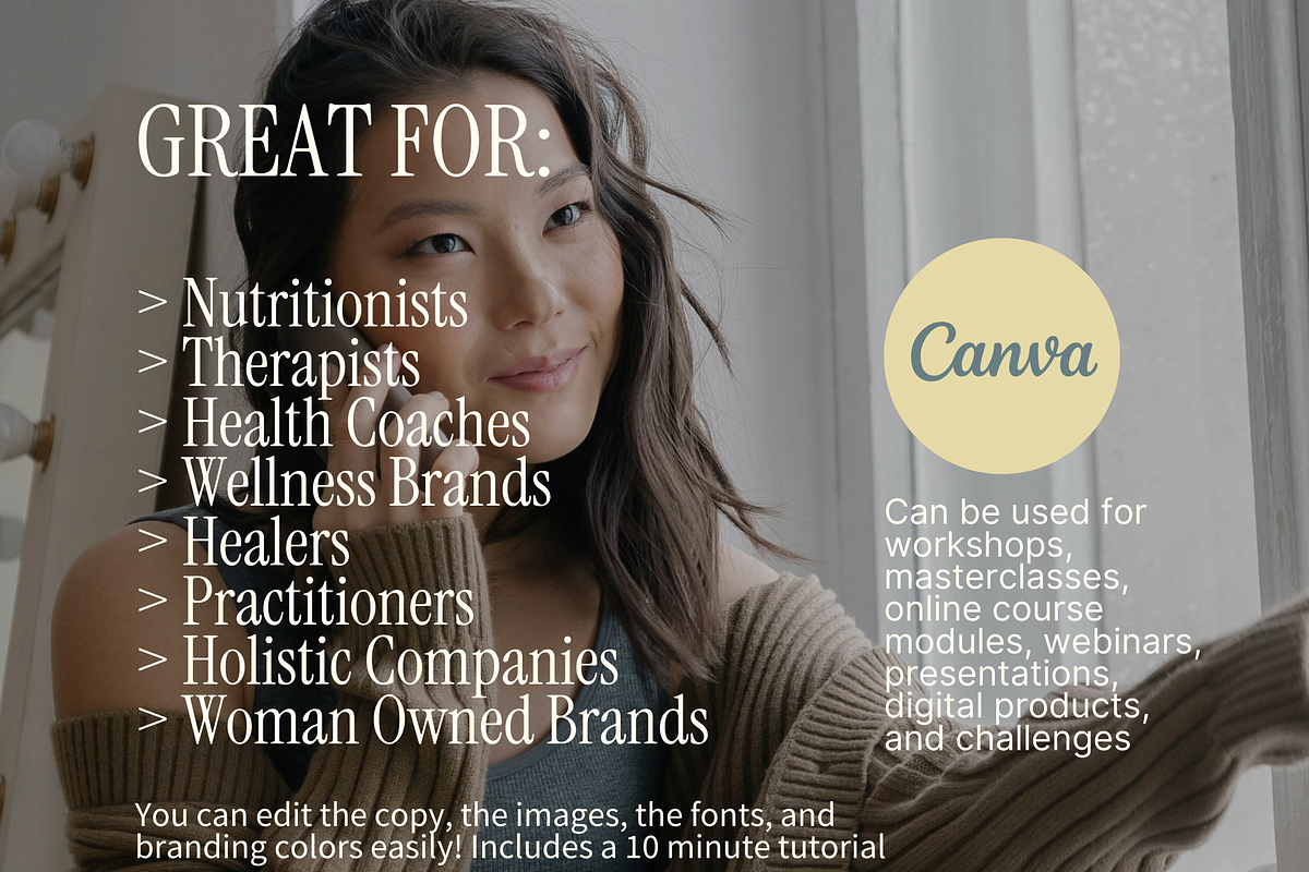 Canva Workbook + Slide Deck Bundle, a Marketing Template by Solana Creative Co. (Photo 13 of 13)