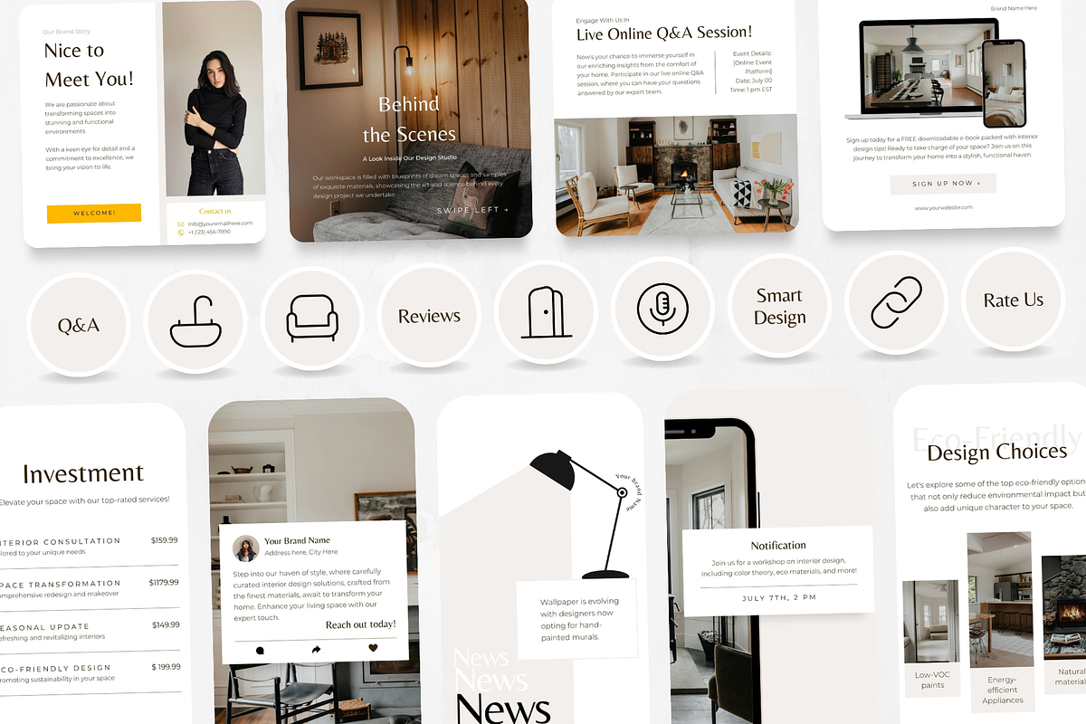 300 Interior Design templates BUDNLE, a Social Media Template by PatternLab. (Photo 9 of 9)