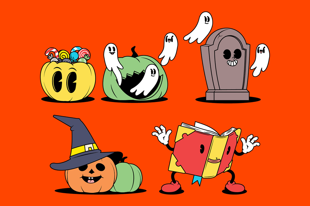 Fright Night Fun Halloween Character, a Seasonal Illustration by Sandypramana (Photo 5 of 11)