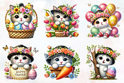 Easter day cat peeking clipart, an Illustration by RobertsArt (Thumbnail 6 of 7)