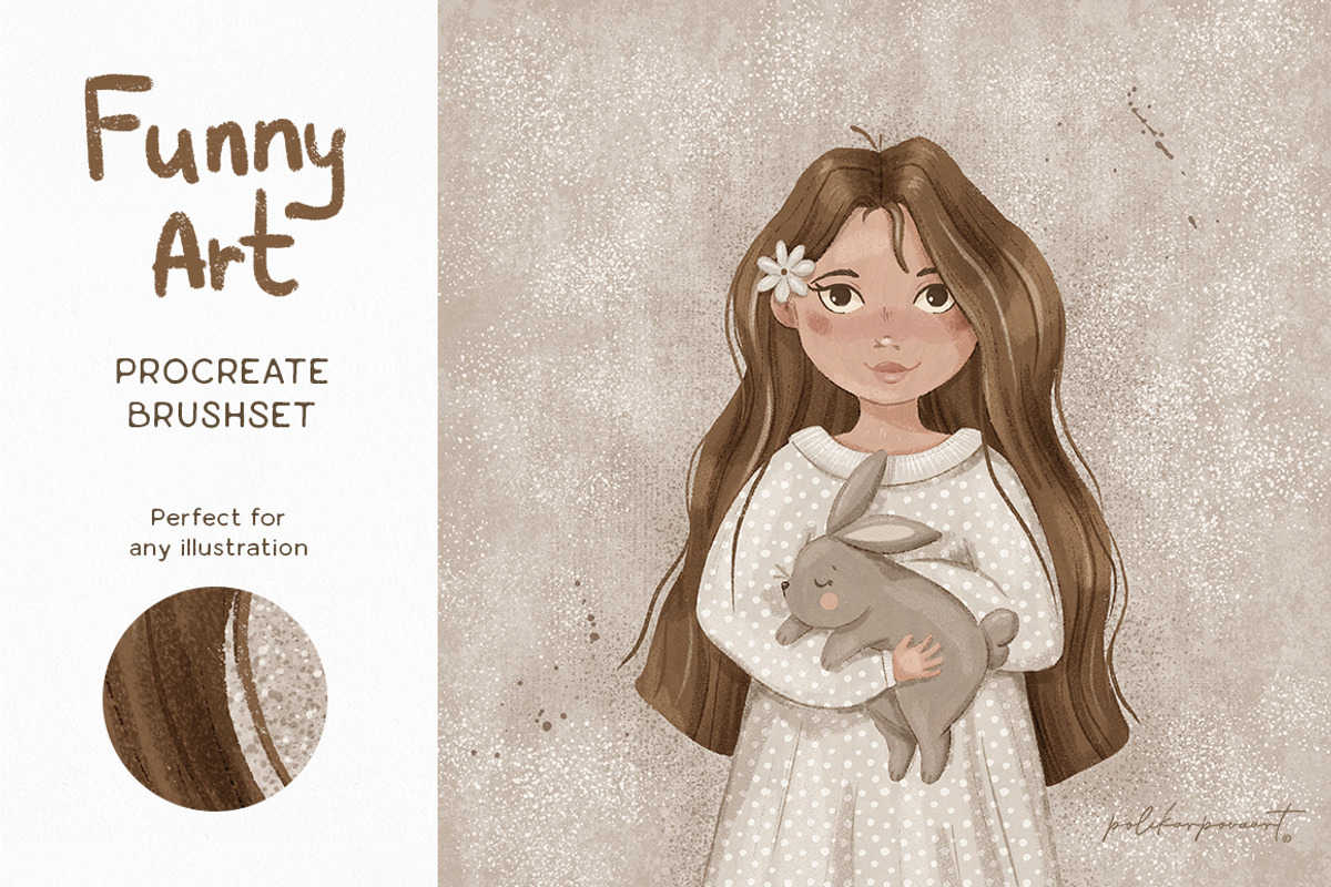 Procreate Brushes & Canvas Funny Art, a Brush Add-On by polikarpovaart (Photo 3 of 13)
