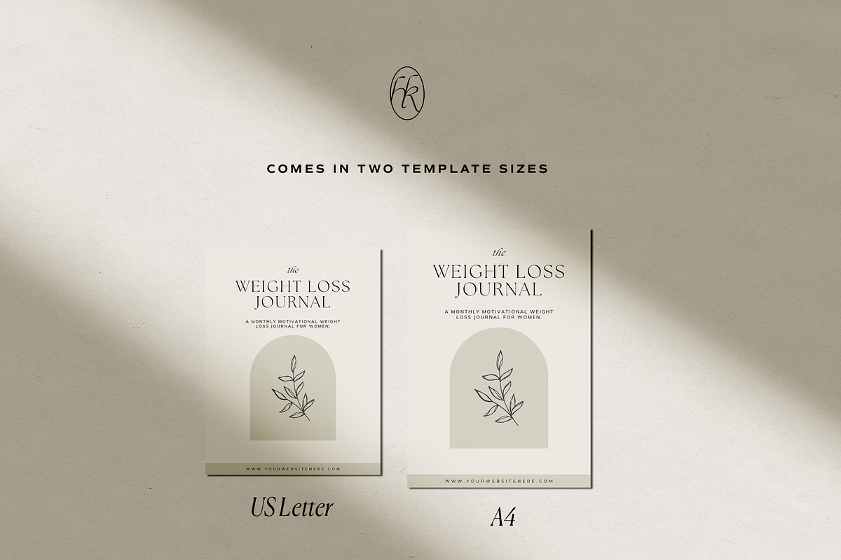 Weight Loss Journal Canva Template, a Presentation Template by HelloKarla (Photo 4 of 6)