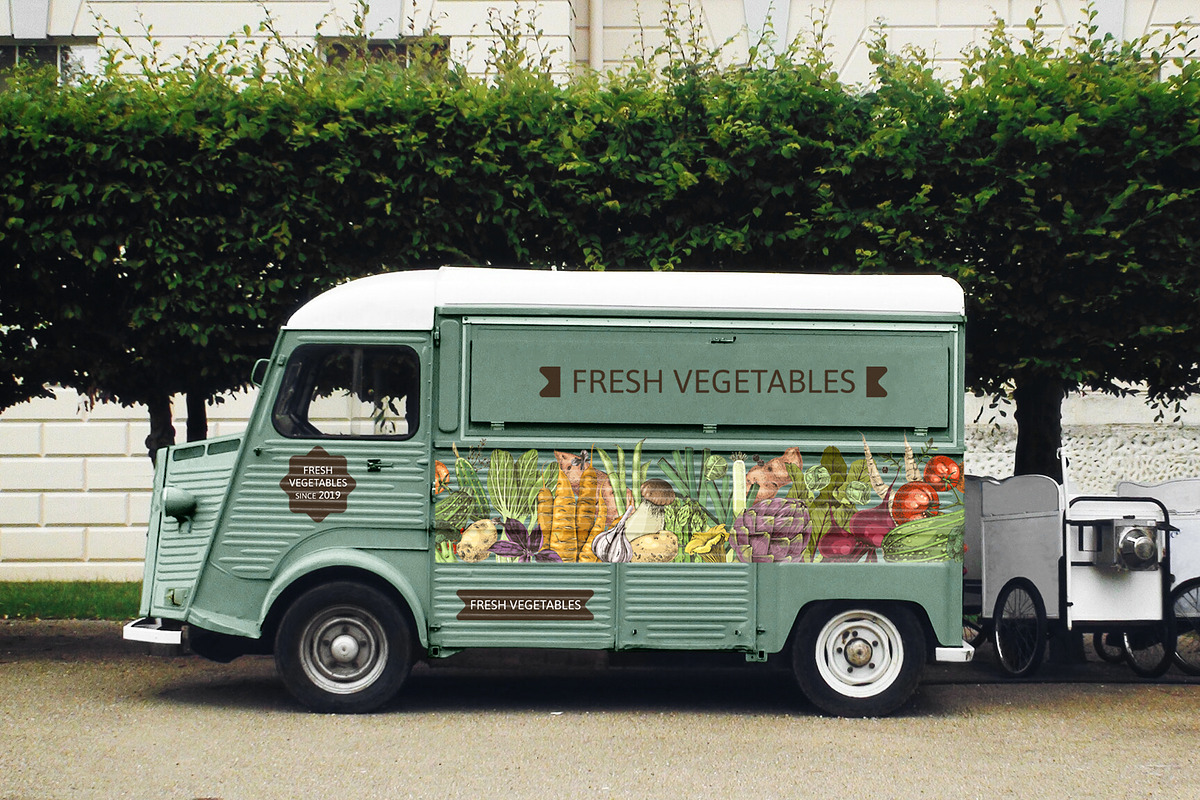 Ultimate vegetables set, a Food Illustration by handsketched (Photo 5 of 19)