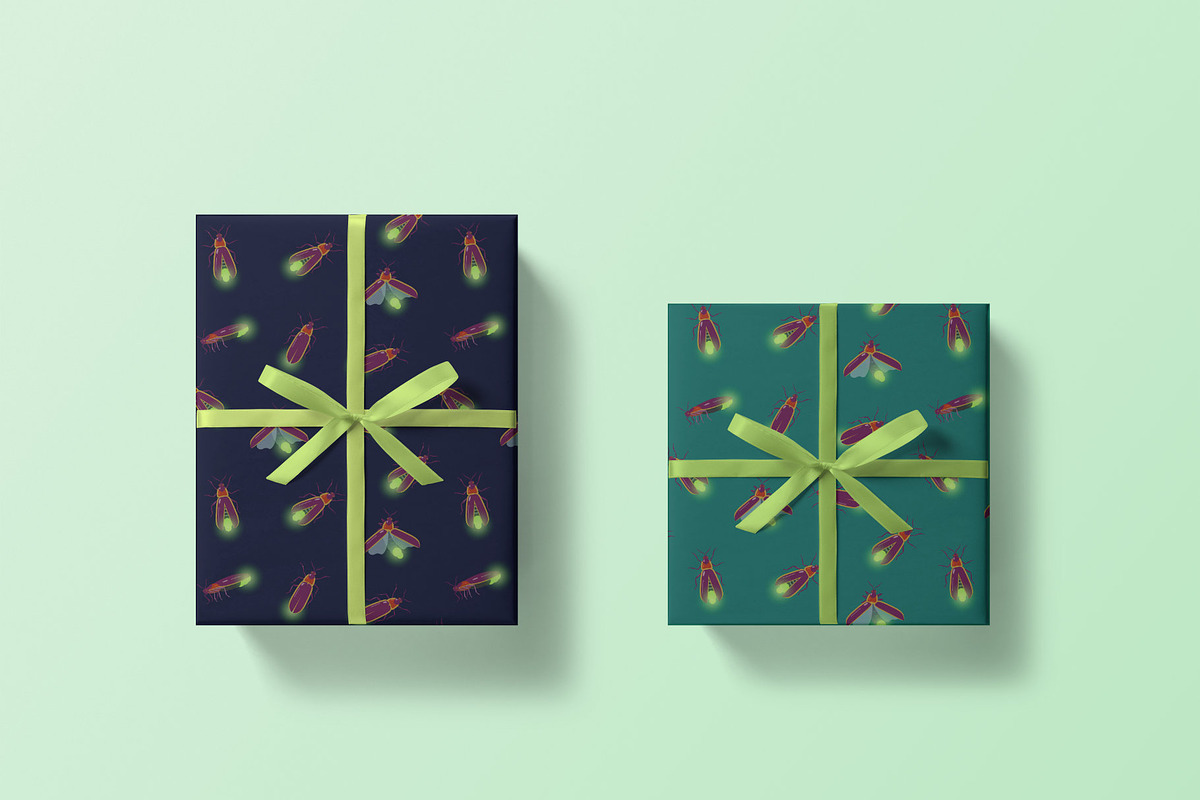 Fireflies vector illustrations, a Decorative Illustration by Robusta (Photo 6 of 6)