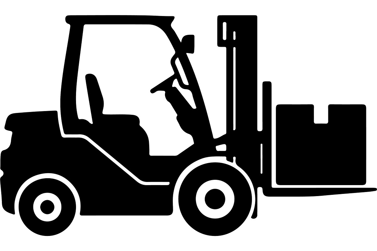 Forklift truck silhouette, a Transportation Illustration by abu67222 (Photo 12 of 13)