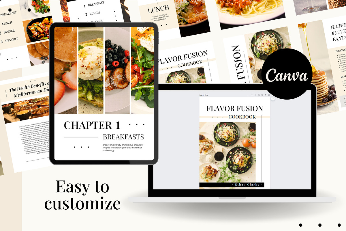26 Pages Cookbook Canva Template, a Design Template by TemplateCastleStore (Photo 12 of 12)