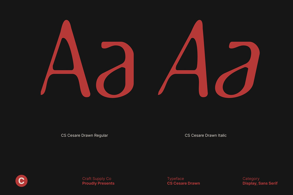 CS Cesare Drawn, a Sans Serif Font by Craft Supply Co. (Photo 4 of 8)