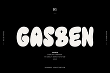 Gasben – Playful Display Font