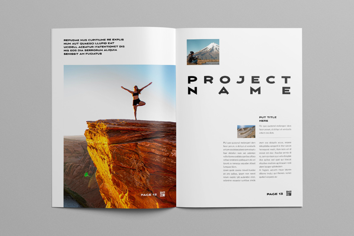 Photo Book Layout | Canva, a Brochure Template by Pixelpick (Photo 7 of 11)